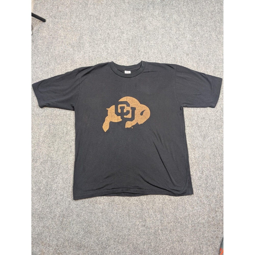 Colorado Buffaloes Shirt‎ Mens 3XL Black NCAA Football College Single Stitch Tee